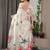 Trendy women's satin georgette printed saree with floral design