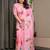 Trendy women's satin georgette printed saree with floral design