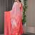 Lightweight satin georgette floral printed saree for women