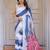Soft satin georgette floral print saree for festive & party wear