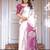 Stylish floral pattern satin georgette saree for women