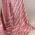 Salmon tussar silk printed saree with unstitched blouse