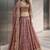Onion COLOR FENDY SATIN HEAVY EMBROIDERY WORK WEDDING WEAR STITCHED LEHENGA CHOLI