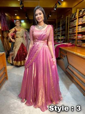 PINK COLOR FENDY SATIN HEAVY EMBROIDERY WORK WEDDING WEAR STITCHED LEHENGA CHOLI 3