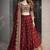 Maroon COLOR FENDY SATIN HEAVY EMBROIDERY WORK WEDDING WEAR STITCHED LEHENGA CHOLI