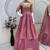 PINK COLOR FENDY SATIN HEAVY EMBROIDERY WORK WEDDING WEAR STITCHED LEHENGA CHOLI