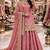 Pink COLOR FENDY SATIN HEAVY EMBROIDERY WORK WEDDING WEAR STITCHED LEHENGA CHOLI