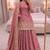 Pink COLOR FENDY SATIN HEAVY EMBROIDERY WORK WEDDING WEAR STITCHED LEHENGA CHOLI