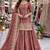 Onion COLOR FENDY SATIN HEAVY EMBROIDERY WORK WEDDING WEAR STITCHED LEHENGA CHOLI