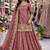 Onion COLOR FENDY SATIN HEAVY EMBROIDERY WORK WEDDING WEAR STITCHED LEHENGA CHOLI