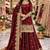 Maroon COLOR FENDY SATIN HEAVY EMBROIDERY WORK WEDDING WEAR STITCHED LEHENGA CHOLI