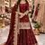 Maroon COLOR FENDY SATIN HEAVY EMBROIDERY WORK WEDDING WEAR STITCHED LEHENGA CHOLI