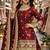 Maroon COLOR FENDY SATIN HEAVY EMBROIDERY WORK WEDDING WEAR STITCHED LEHENGA CHOLI