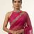 Pink embroidered silk saree set