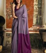 Elegant mal cotton saree with contrast pallu & fancy tassels