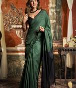 Elegant mal cotton saree with contrast pallu & fancy tassels