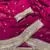 Plum Color Sequence  Embroidery Work Satin Saree