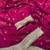 Plum Color Sequence  Embroidery Work Satin Saree