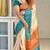 Soft tussar silk sarees with beautiful digital print attractive checks design saree  with tassels
