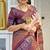Soft tussar silk sarees with beautiful digital print attractive checks design saree  with tassels