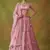 Captivating Pink Sequins Net Bridesmaid Lehenga Choli With Dupatta