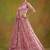 Captivating Pink Sequins Net Bridesmaid Lehenga Choli With Dupatta