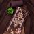 Elegant brown baroque floral printed unstitched salwar suit with dupatta