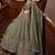 Charming olive Green Zari Work Oragnza Reception Wear Lehenga Choli