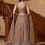 Delightful Brown Multi Thread Work Oragnza Sangeet Wear Lehenga Choli