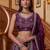 Attractive Purple Dori Work Oragnza Designer Lehenga Choli With Dupatta