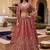 Glorious Dusty Pink Hand Work Silk Engagement Wear Lehenga Choli