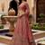Glorious Dusty Pink Hand Work Silk Engagement Wear Lehenga Choli