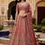 Glorious Dusty Pink Hand Work Silk Engagement Wear Lehenga Choli