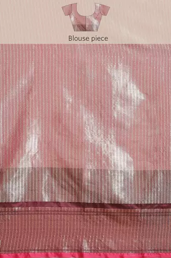 Banarasi silk blend cotton saree in black colour with zari work