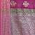 Banarasi silk blend cotton saree in magenta  colour with zari work