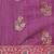 Banarasi silk blend cotton saree in magenta  colour with zari work
