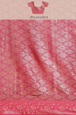 Banarasi silk blend cotton saree in black colour with zari work 5