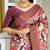 Soft tussar silk sarees with beautiful digital print attractive checks design saree  with tassels