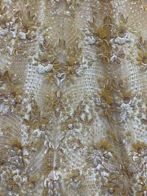 Shiny Yellow Sequins Net Haldi Wear Lehenga Choli With Dupatta 7