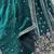 Ravishing Teal Green Embroidered Oragnza Mehendi Wear Lehenga With Blouse