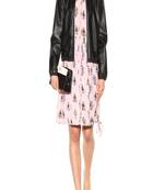 Women’s black leather jacket zip-up lightweight casual bomber style