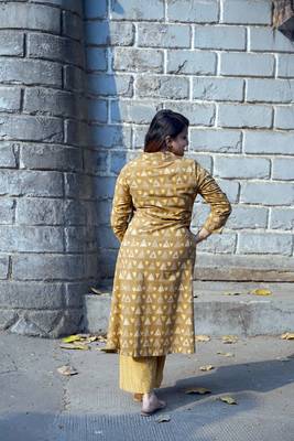 handblock printed kurti with kurta set 4