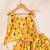 Yellow silk printedtop with lehenga