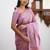 Baby pink soft silk blend banarasi jacuard work designer party wear saree with unstitched blouse piece
