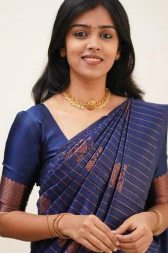 Blue soft silk blend banarasi jacuard work designer party wear saree with unstitched blouse piece