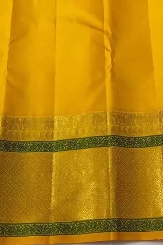 White yellow silk blend banarasi saree with unstitched blouse piece
