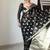Black soft linen blend banarasi jacuard work designer party wear saree with unstitched blouse piece
