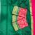 Red green soft silk blend banarasi jacuard work designer party wear saree with unstitched blouse piece