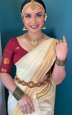 White red silk blend banarasi saree with unstitched blouse piece 5