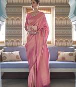 Traditional handloom weaving saree with rich pallu & elegant finish